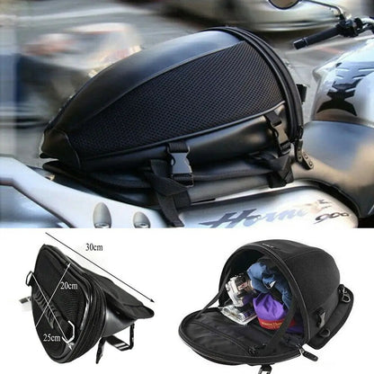 Rear Tail Bag - Universal Motorbike Seat Storage Solution