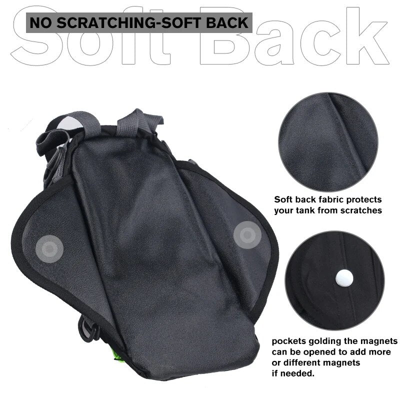 Premium Magnetic Motorcycle Tank Bag with Phone Holder