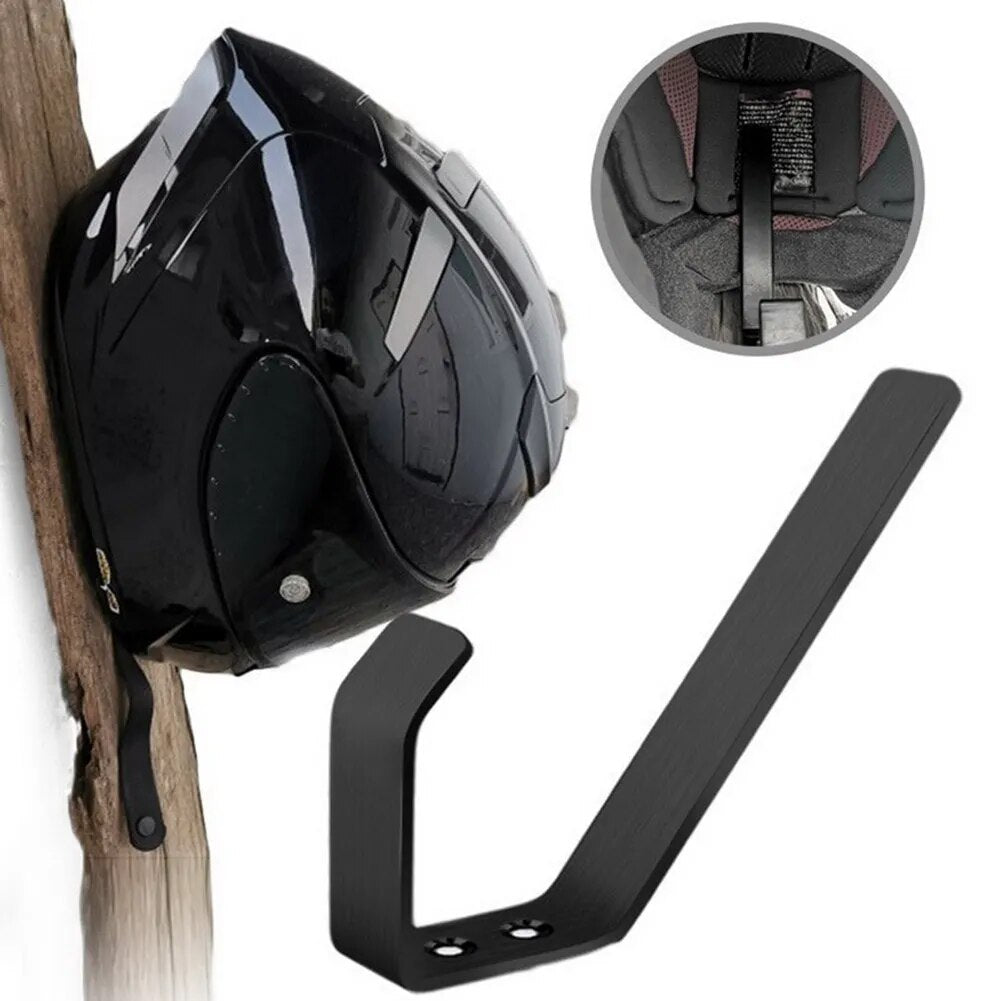 Stainless Steel Wall-Mounted Motorbike Helmet Holder