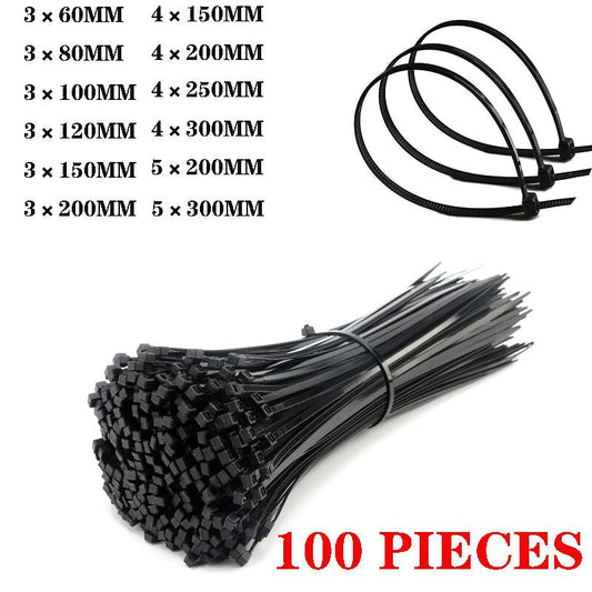 100 Pieces Nylon Self-Locking Ties