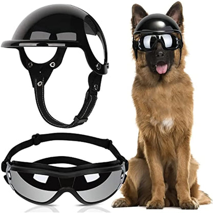Dog Helmet And Goggles