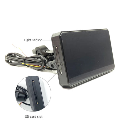 Waterproof Motorcycle Universal Navigator with Apple CarPlay, Android Auto, GPS, and Touch Screen